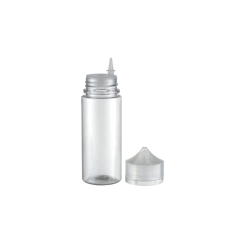 Pet06 M100ml Fábrica de plástico Dispensador de mascotas Empaquetado Agua E-Juice Tornillo Tapa a prueba de manipulaciones Botellas de almacenamiento para muestras de aceite esencial