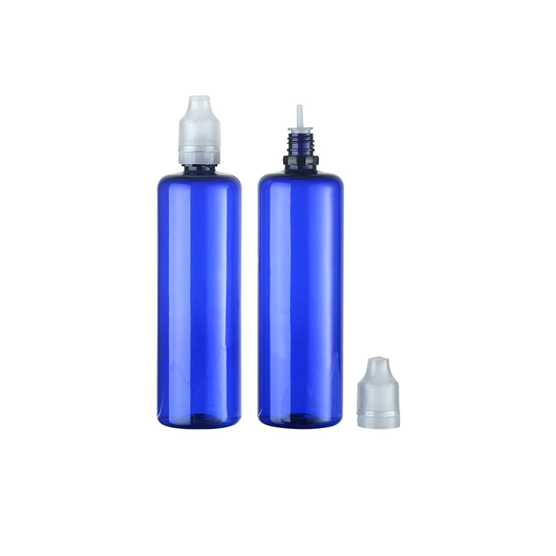 Dispensador de mascotas de plástico de fábrica de 120 ml, botellas de tapón de rosca de jugo electrónico de agua para muestra de aceite esencial