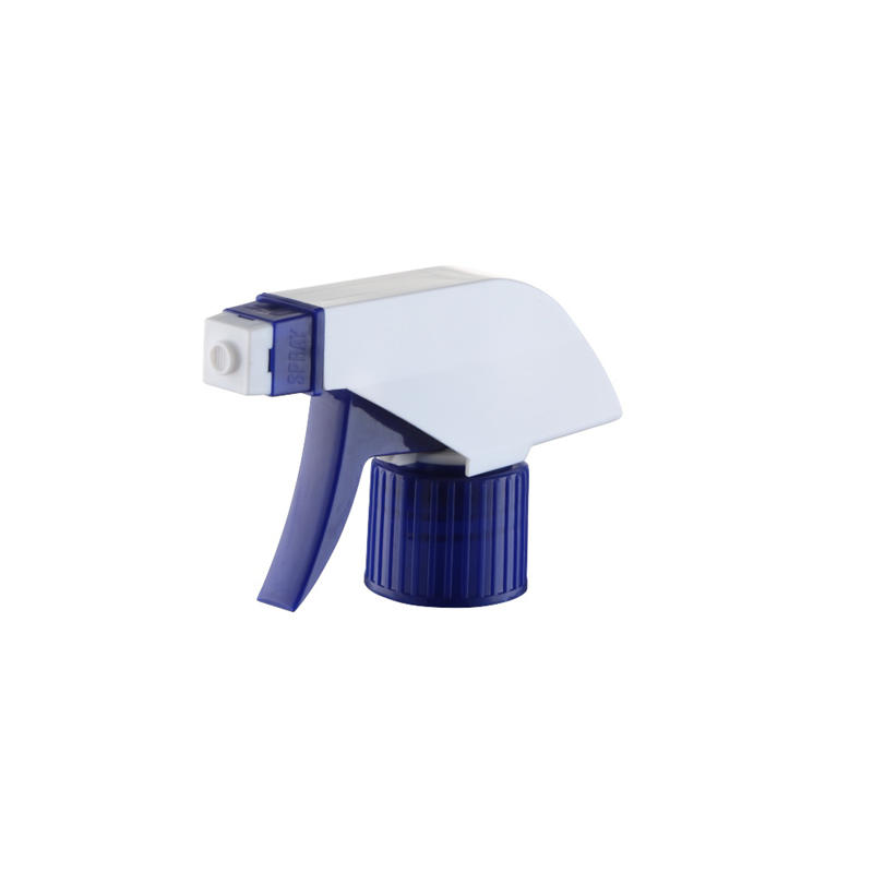 Pulverizador de plástico 28/410 Pulverizador de gatillo blanco / azul para jardín