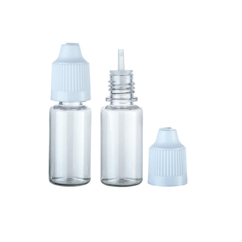 Botella de empaquetado del e-jugo del aerosol del gotero personalizado cosmético del agua del animal doméstico de 10ml de China con los fabricantes del tapón de rosca de Tamperptoof