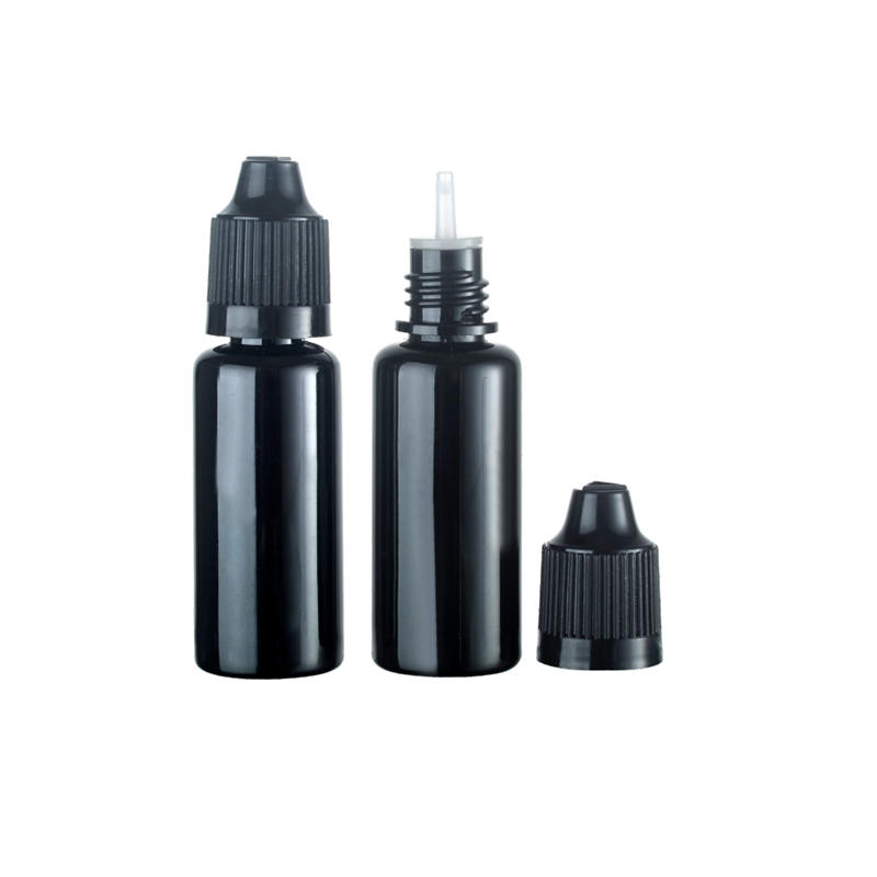 20ml China Pet Water Cosmetic Custom Dropper Spray Botella de empaquetado de jugo electrónico con tapón de rosca Tamperptoof Fabricantes