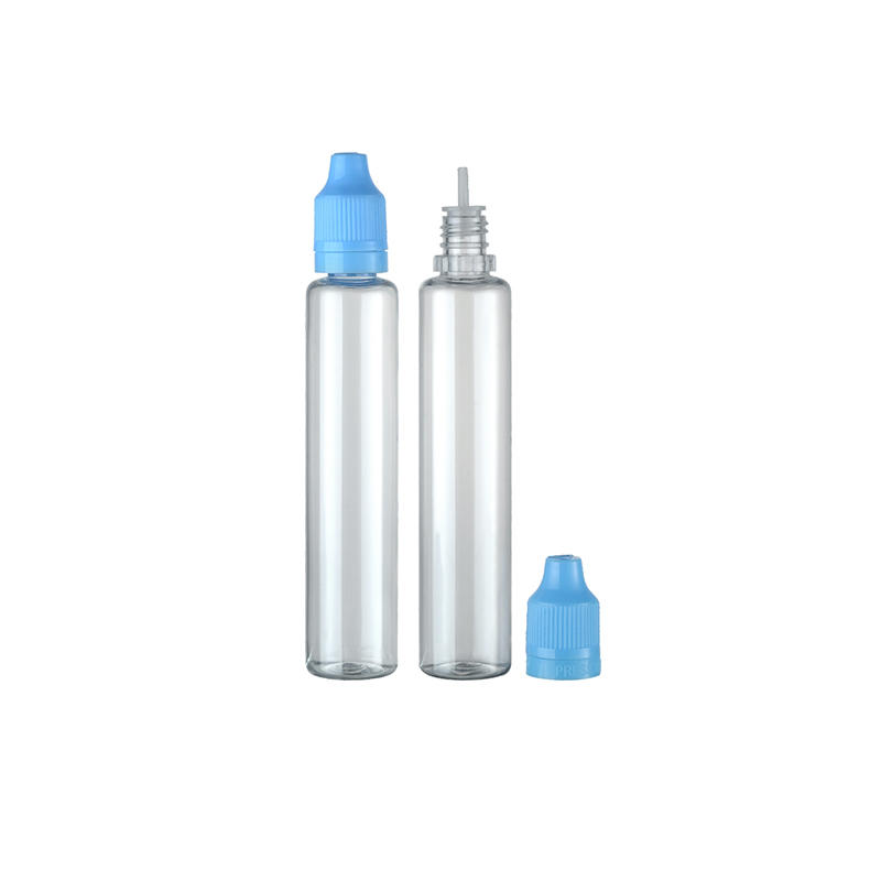 Dispensador de mascotas de plástico de fábrica de L40ml Botellas de tapón de rosca de jugo electrónico de agua para muestra de aceite esencial