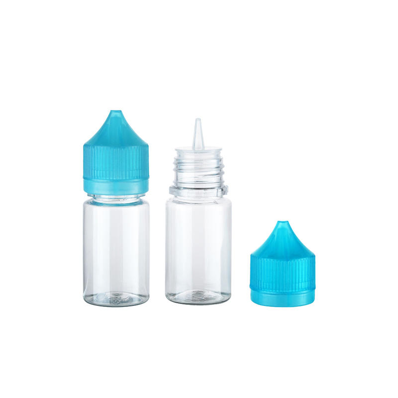 Pet04 R30ml Fábrica de plástico Dispensador de mascotas Envasado Agua E-Juice Tornillo Tapa a prueba de manipulaciones Botellas de almacenamiento para muestras de aceite esencial