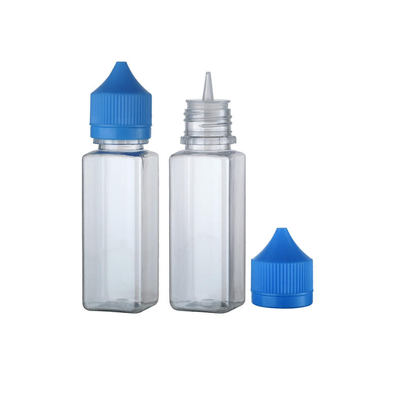 Pet04 S50ml Fábrica de plástico Dispensador de mascotas Empaquetado Agua E-Juice Tornillo Tapa a prueba de manipulaciones Botellas de almacenamiento para muestras de aceite esencial