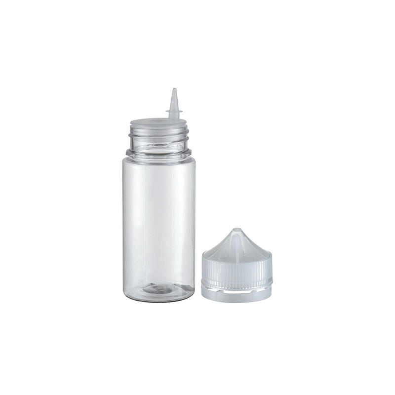 Pet06 M60ml Fábrica de plástico Dispensador de mascotas Empaquetado Agua E-Juice Tornillo Tapa a prueba de manipulaciones Botellas de almacenamiento para muestras de aceite esencial