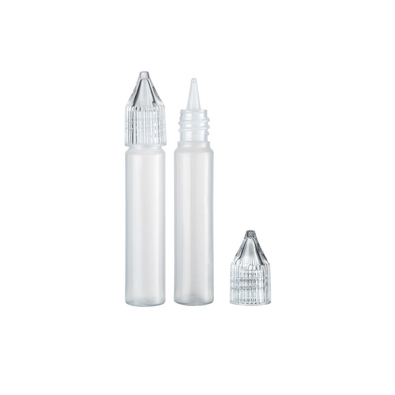 PE04 10ml China Pet Water Cosmetic Custom Dropper Spray Botella de empaquetado de jugo electrónico con tapón de rosca Fabricantes